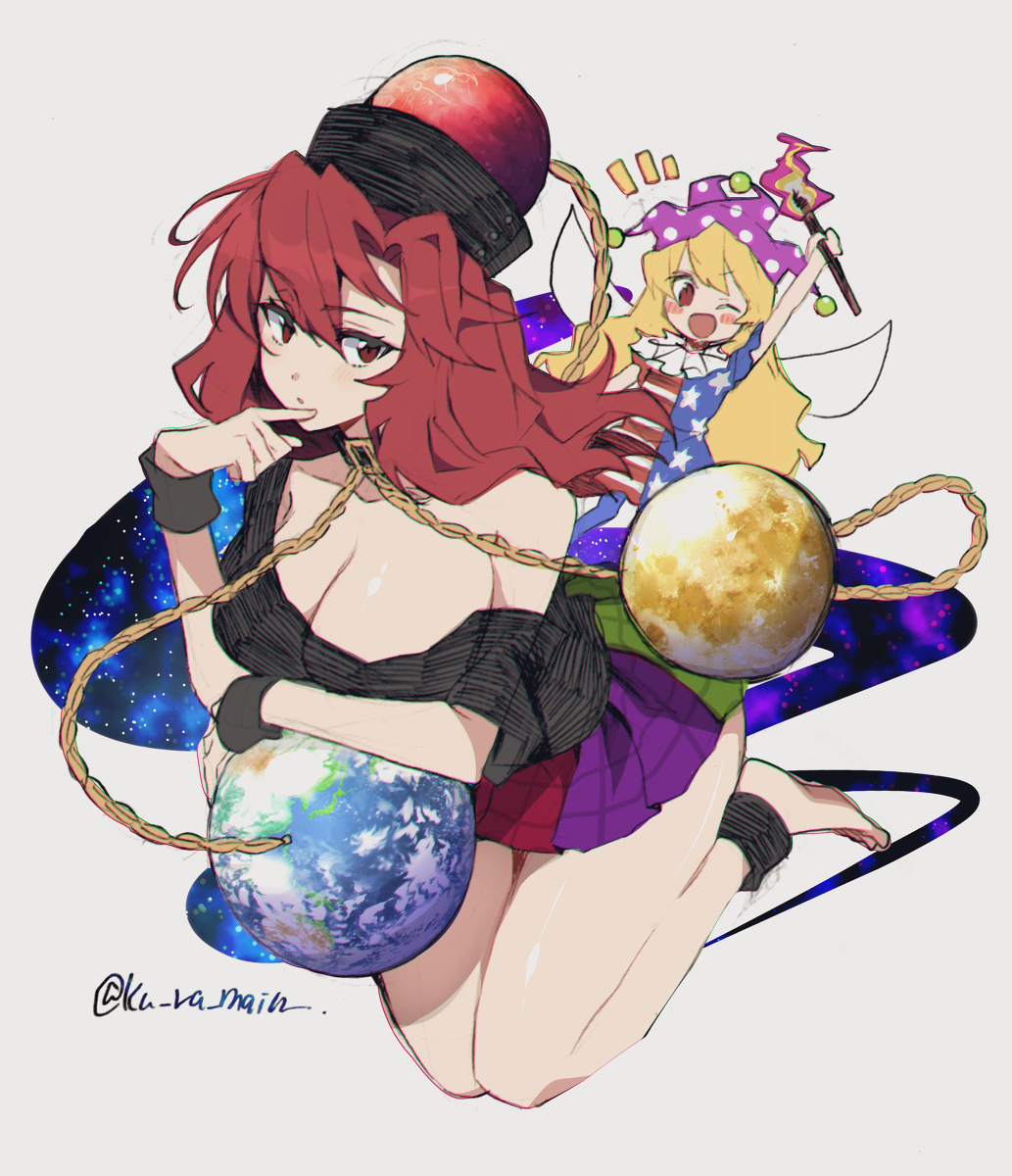 This is a pixiv picture whose title is シャーペン線画に色つけたやつまとめ.