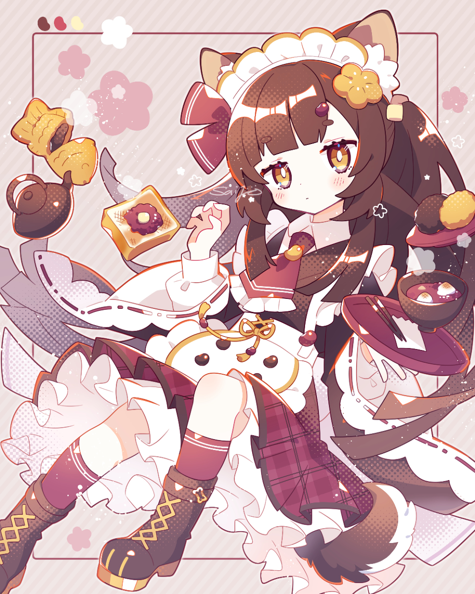This is a pixiv picture whose title is あずき豆柴.