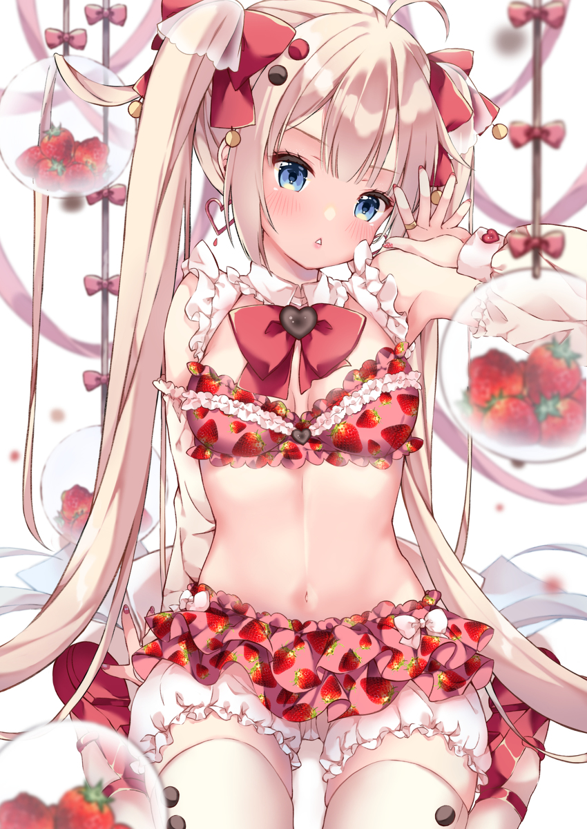 This is a pixiv picture whose title is ストロベリィシンドローム.