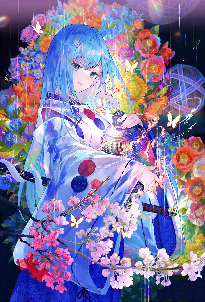 This is a pixiv picture whose title is 輪廻-白拍子花子-.