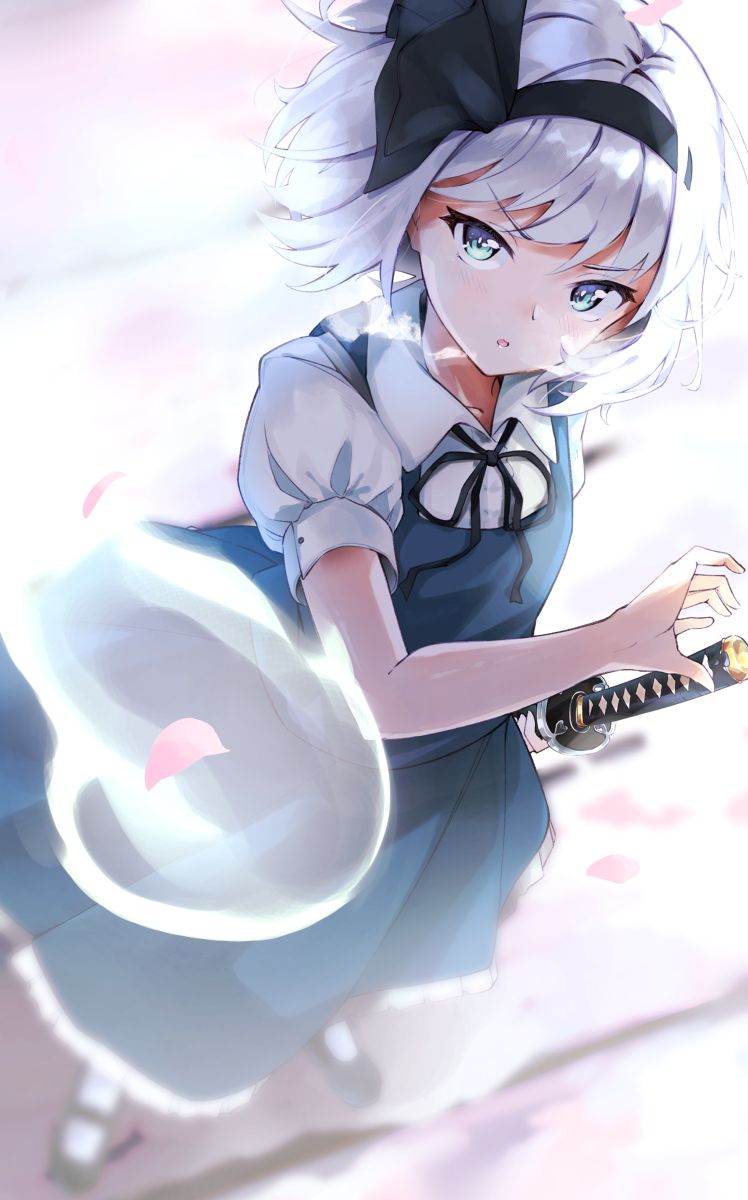 This is a pixiv picture whose title is 妖夢.