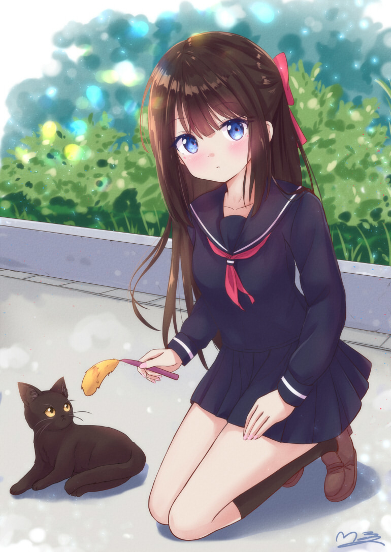 This is a pixiv picture whose title is 看板娘ゆい❤.