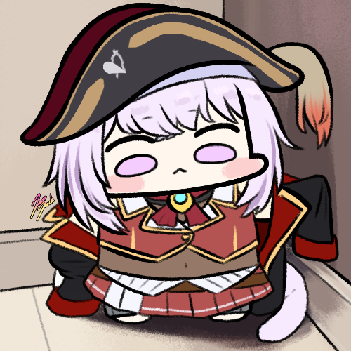 This is a pixiv picture whose title is 猫又おかゆ.