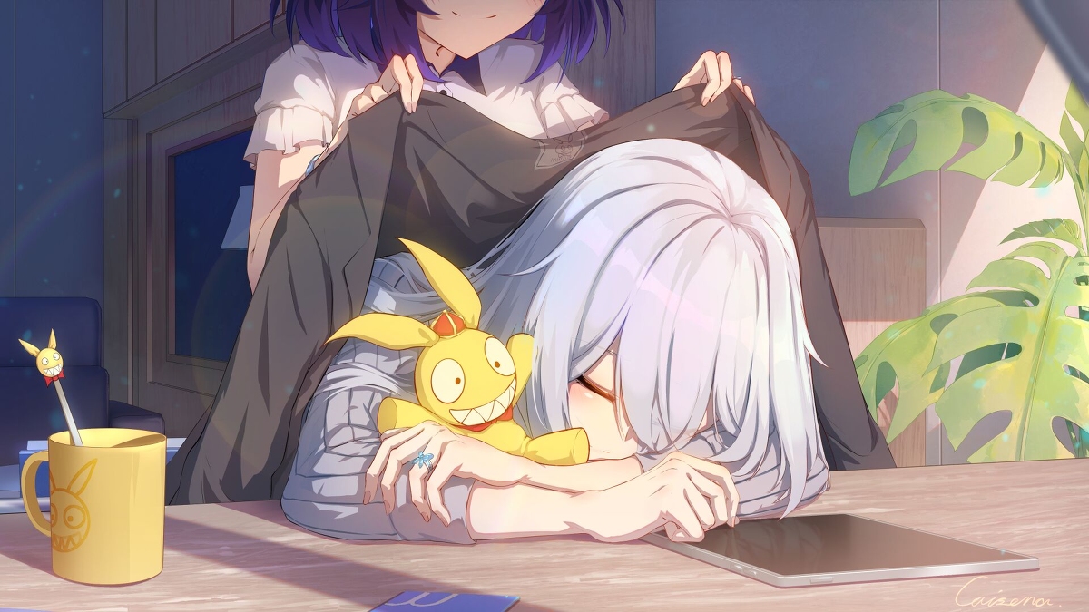 This is a pixiv picture whose title is 鸭鸭的午后小憩.