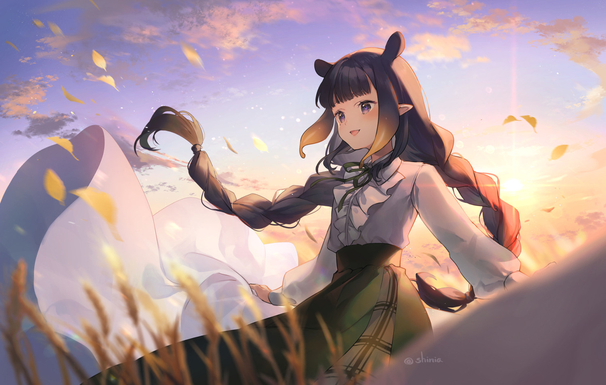 This is a pixiv picture whose title is 旅の途中.