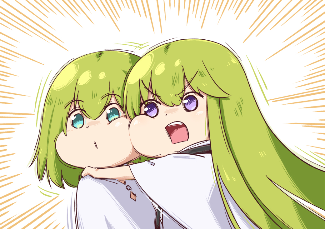 This is a pixiv picture whose title is 謎の少女登場(FGOAC).