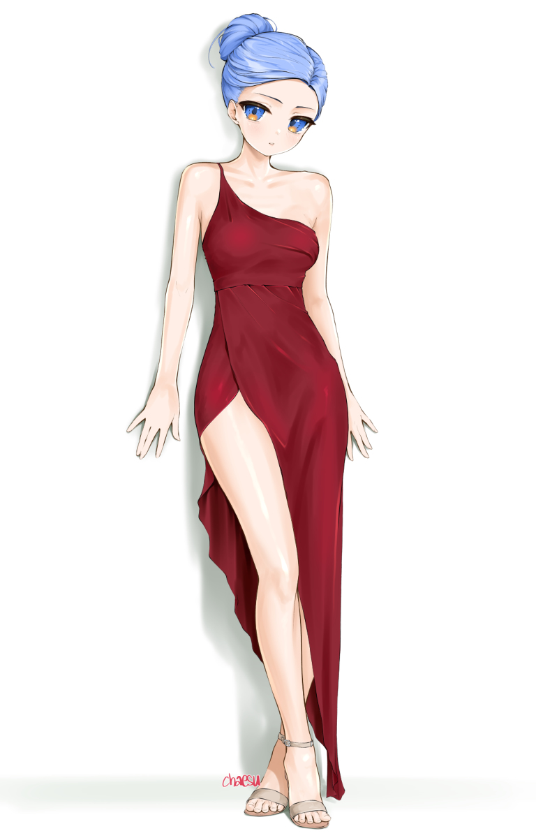 This is a pixiv picture whose title is red dress.