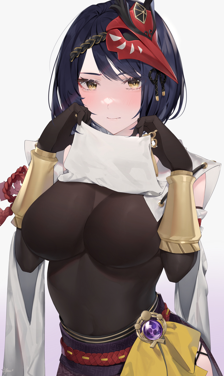 This is a pixiv picture whose title is 九条裟羅.