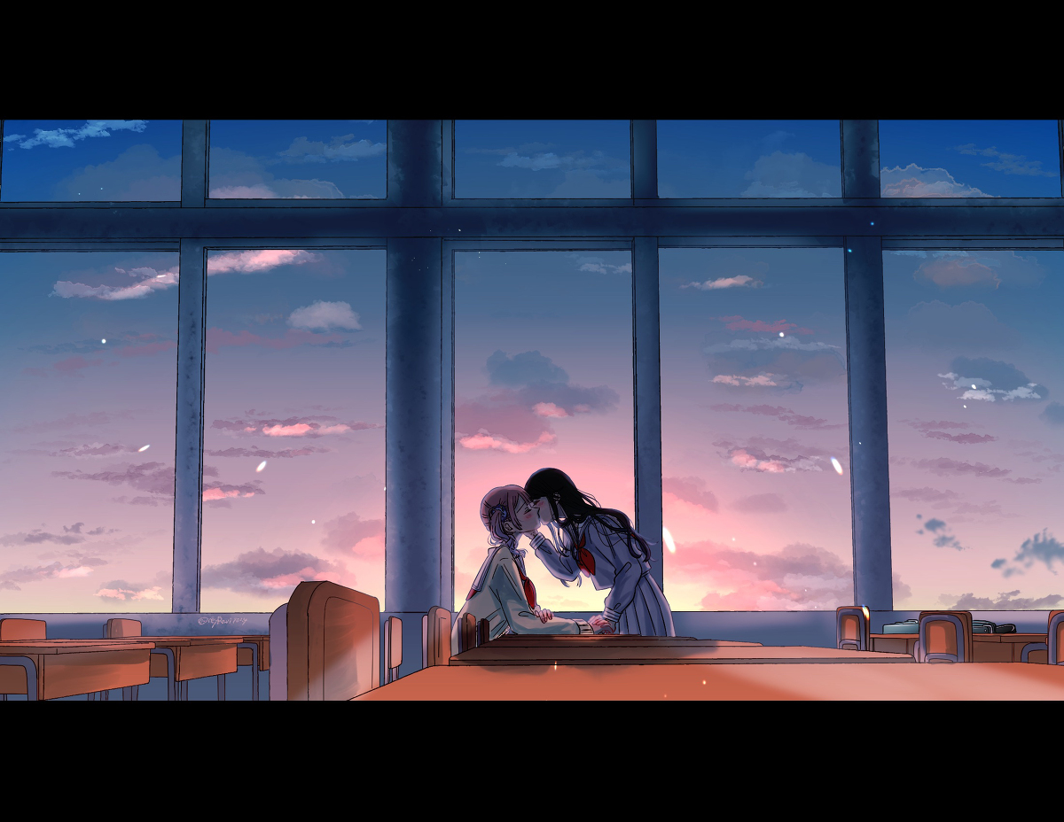 This is a pixiv picture whose title is 夕暮れと、日常。.