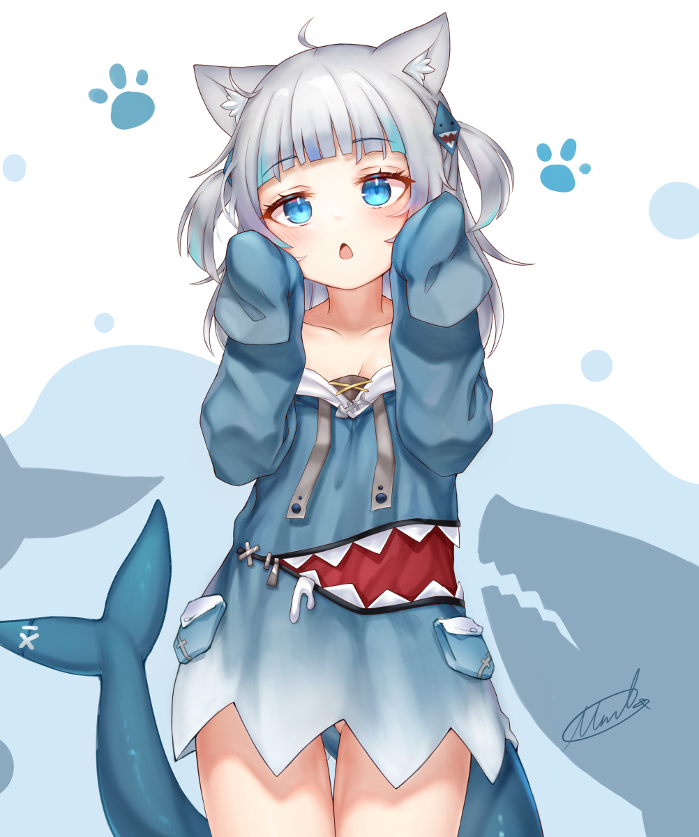 This is a pixiv picture whose title is CatShark.