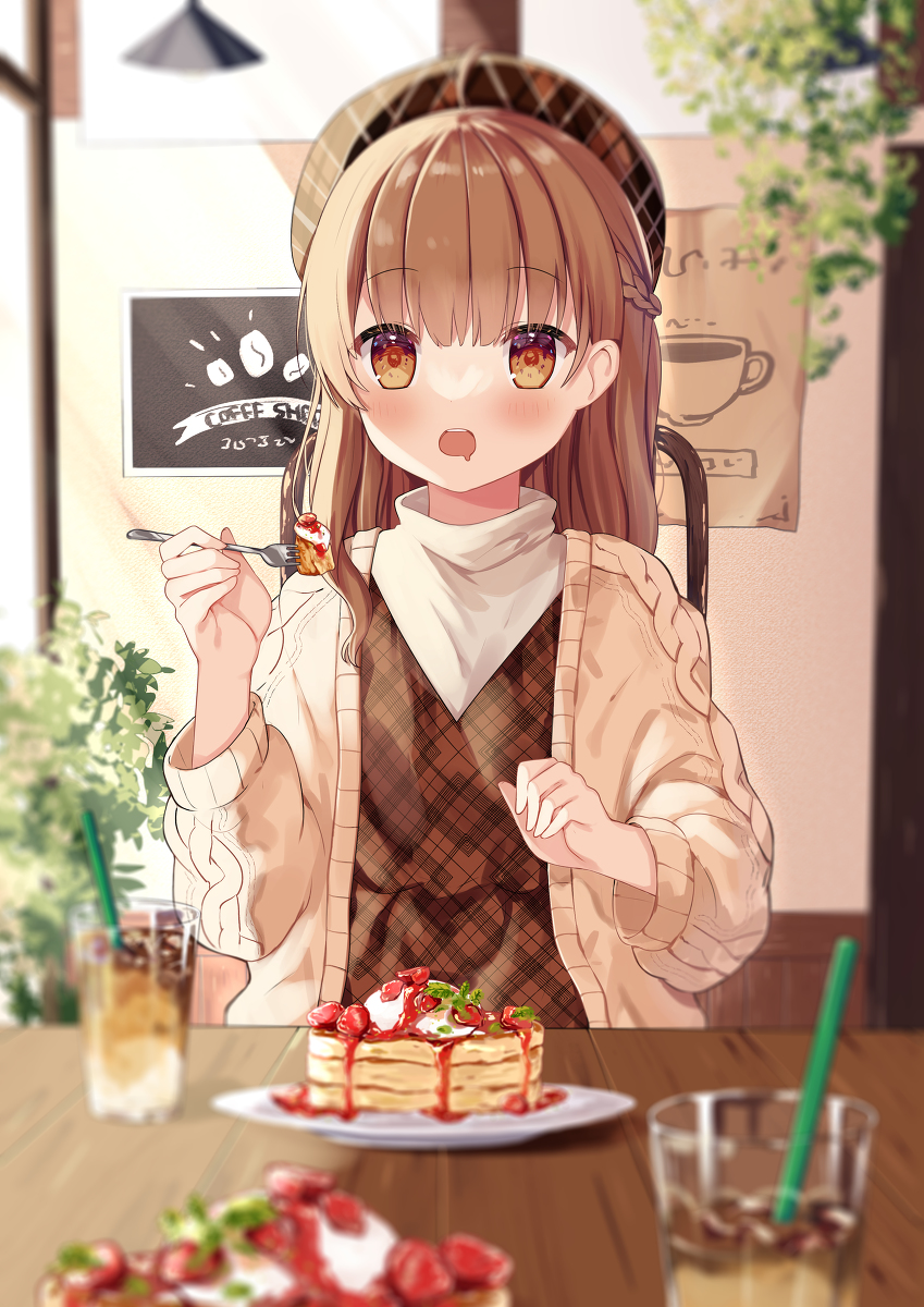 This is a pixiv picture whose title is カフェデート.