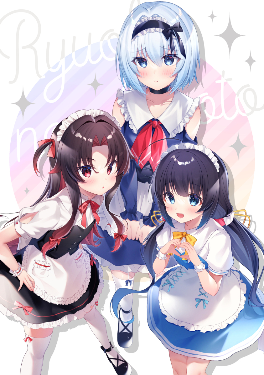 This is a pixiv picture whose title is ❤️💙💗.