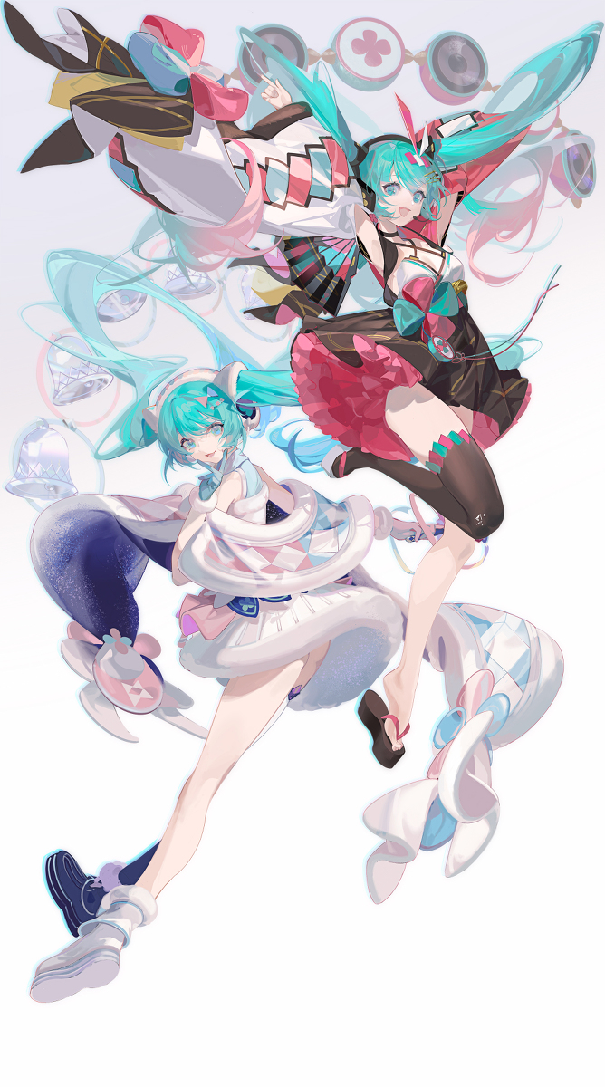 This is a pixiv picture whose title is ミク.