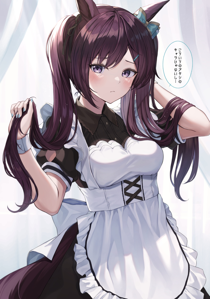 This is a pixiv picture whose title is ツインテメイドーベルちゃん。。。.