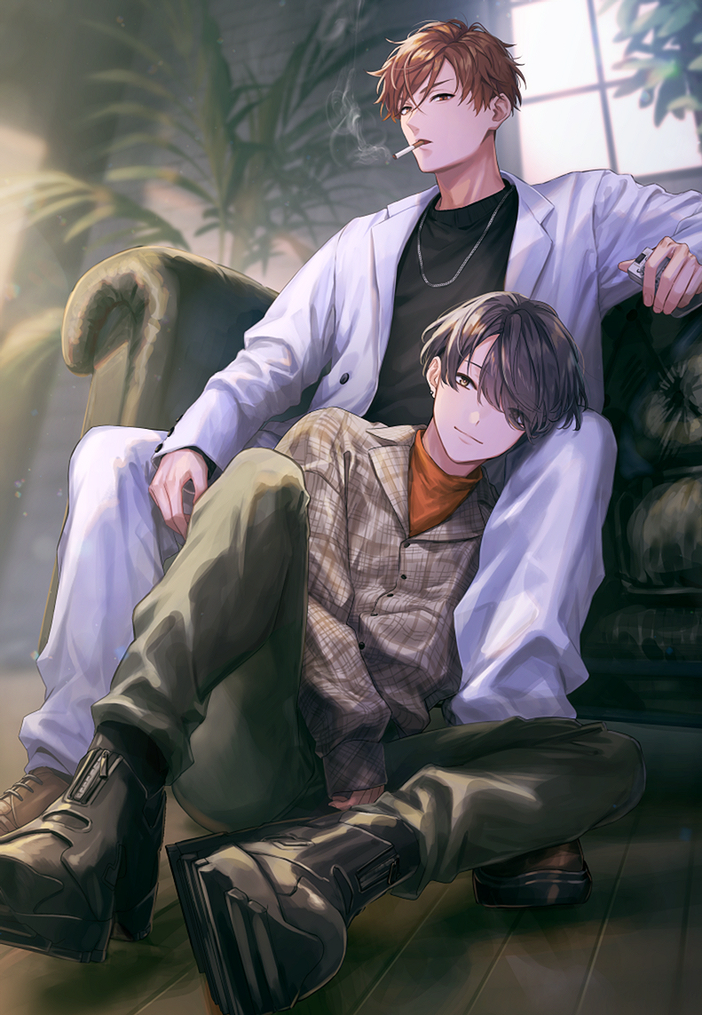 This is a pixiv picture whose title is 商業BLのお知らせ.