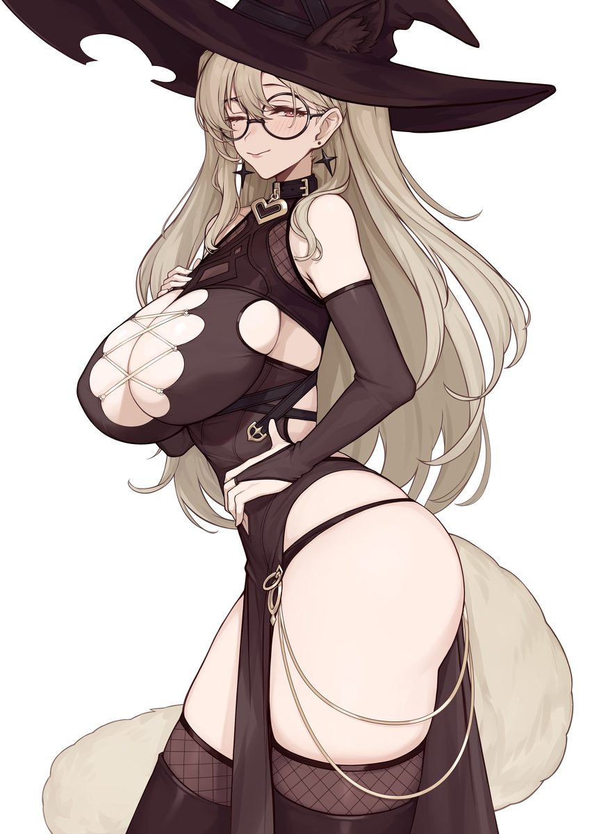 This is a pixiv picture whose title is 隣の魔女.