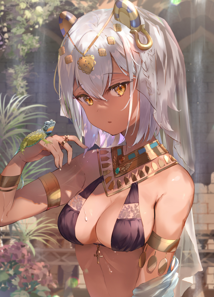 This is a pixiv picture whose title is 【オアシスの戯れに】.