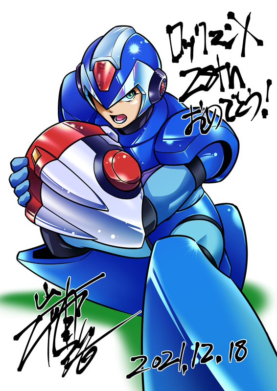 This is a pixiv picture whose title is ロックマンX28周年記念趣味絵.