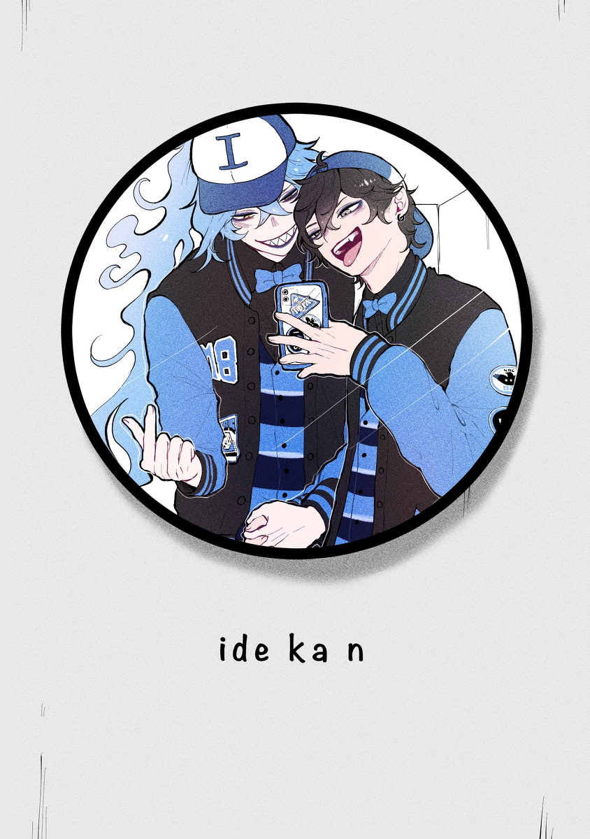 This is a pixiv picture whose title is イデ監♂詰め②.