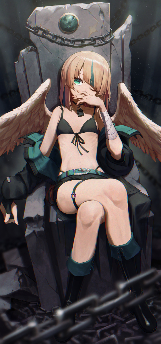 This is a pixiv picture whose title is dominate.