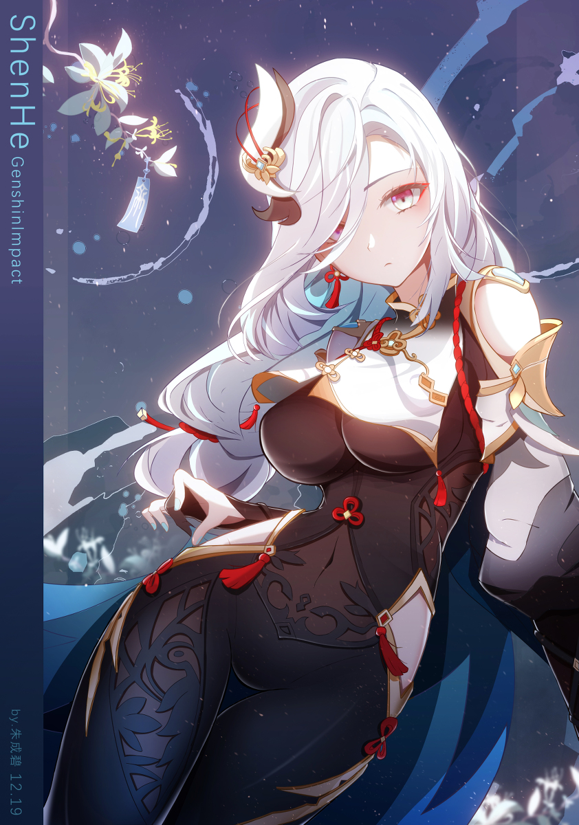 This is a pixiv picture whose title is 申鹤.