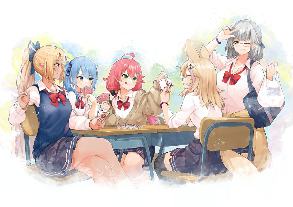 This is a pixiv picture whose title is JK ShiraKen.