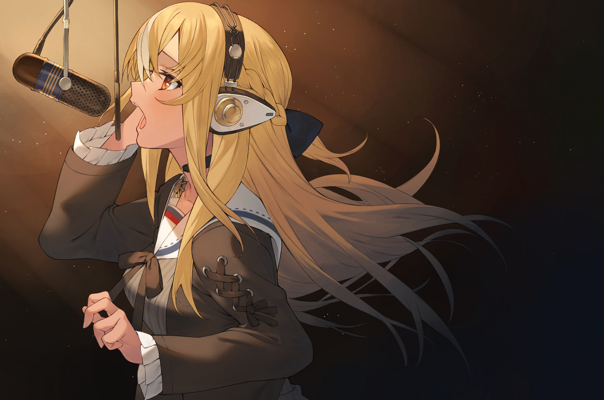 This is a pixiv picture whose title is 『想い、のせて』.