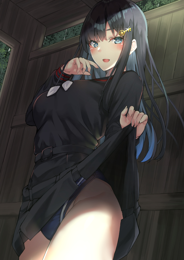 This is a pixiv picture whose title is そんな食い入るように見ちゃって笑.