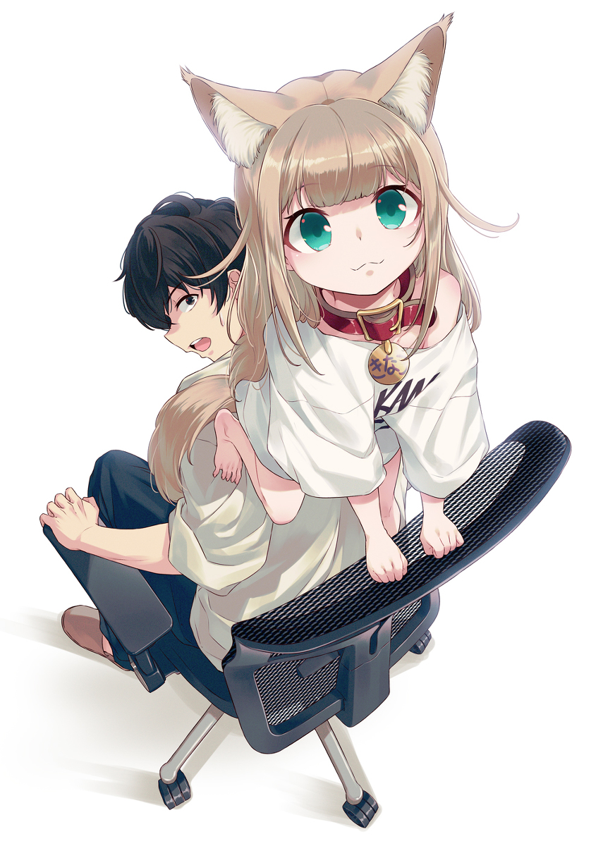 This is a pixiv picture whose title is うちのねこが女の子でかわいい第3巻.