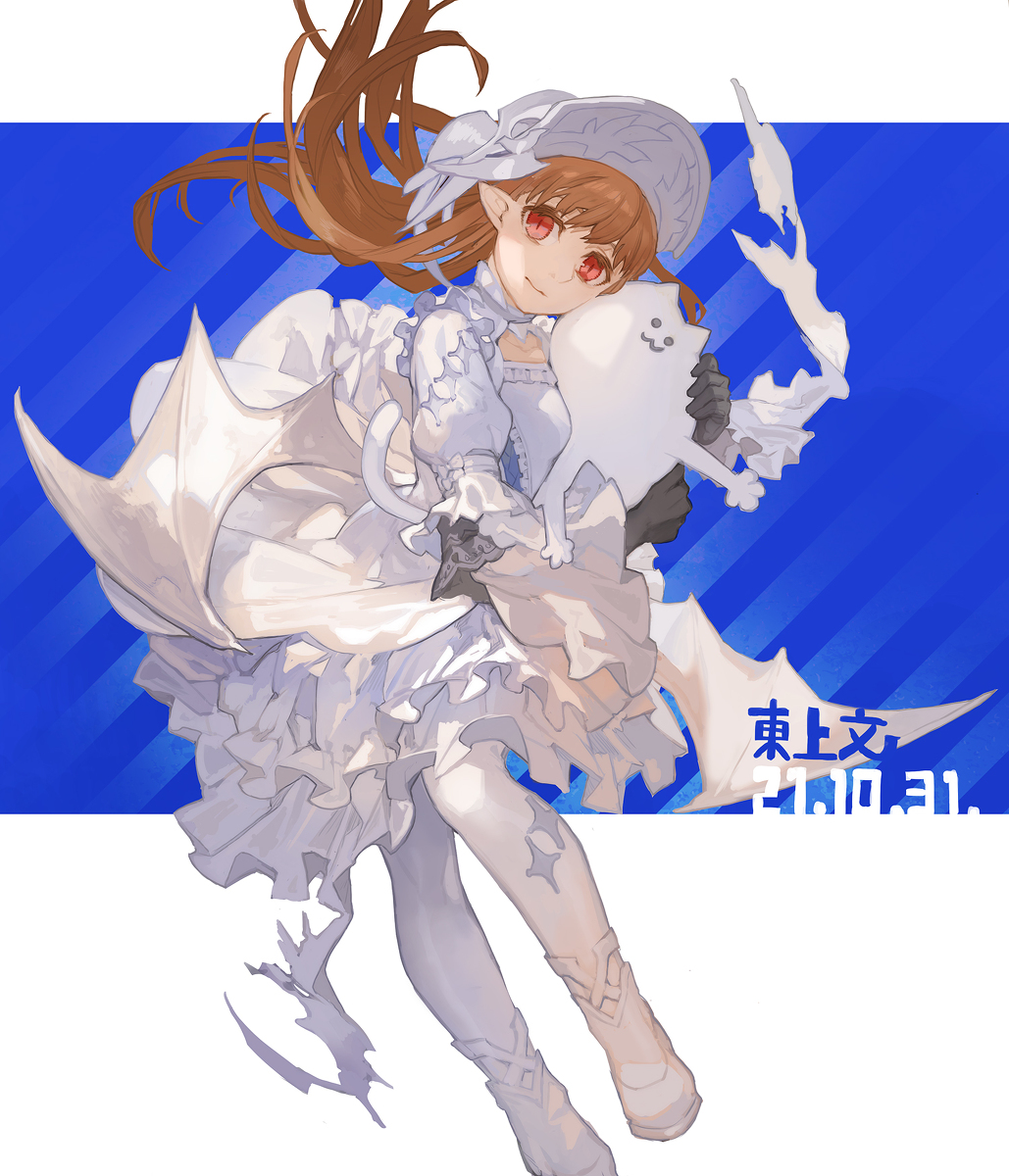 This is a pixiv picture whose title is 白青模様.
