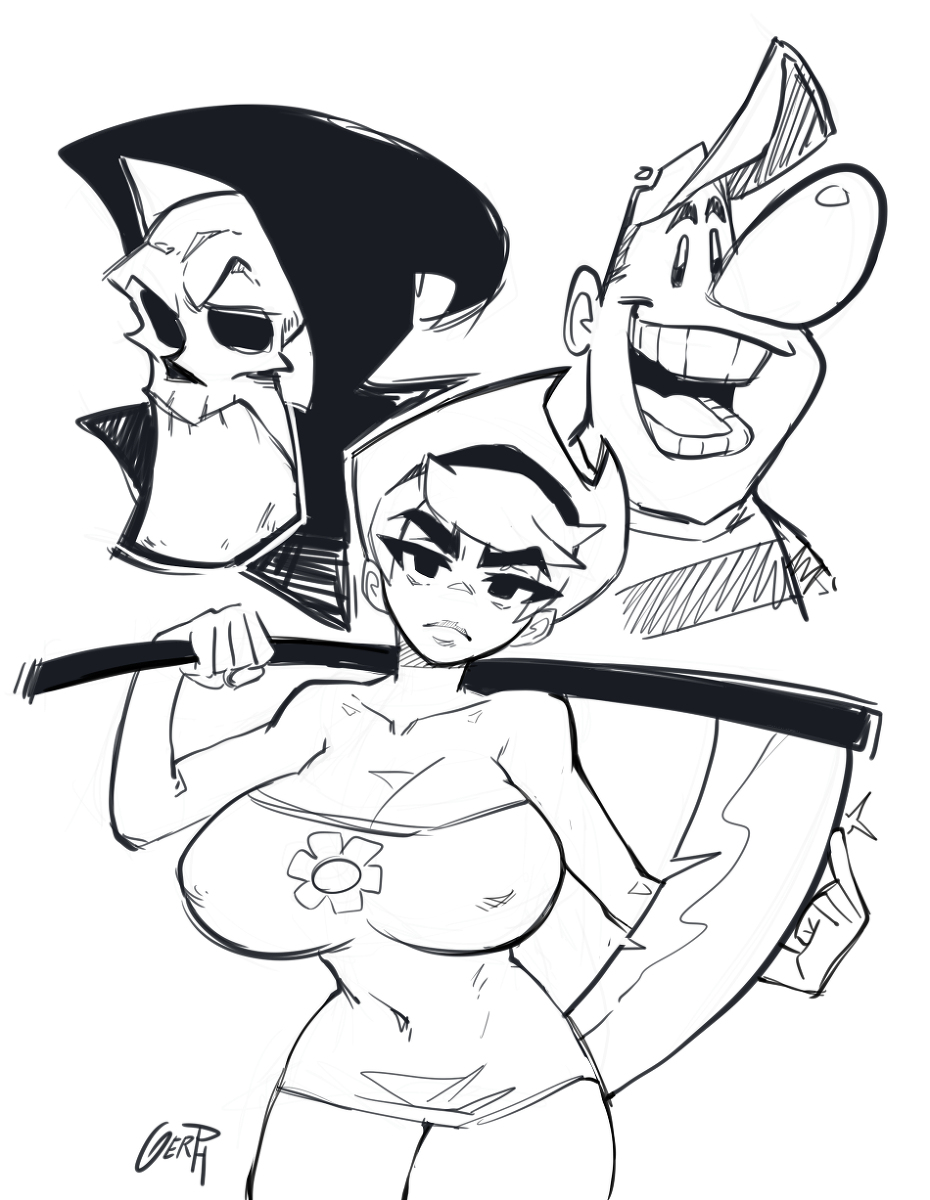 This is a pixiv picture whose title is Grim adventures.