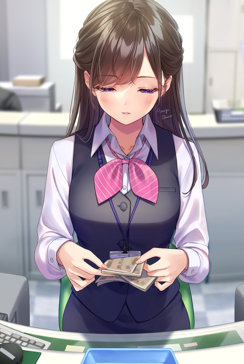 This is a pixiv picture whose title is 受付ちゃん日誌(6).