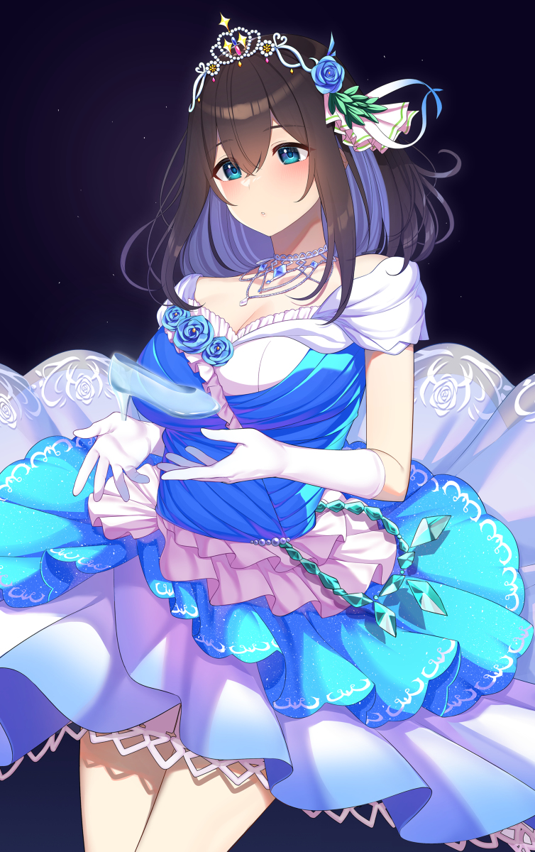 This is a pixiv picture whose title is シンデレラガール文香.