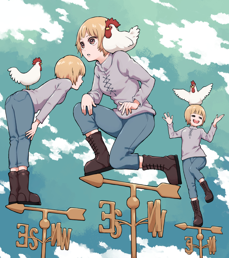 This is a pixiv picture whose title is 風との付き合い方.