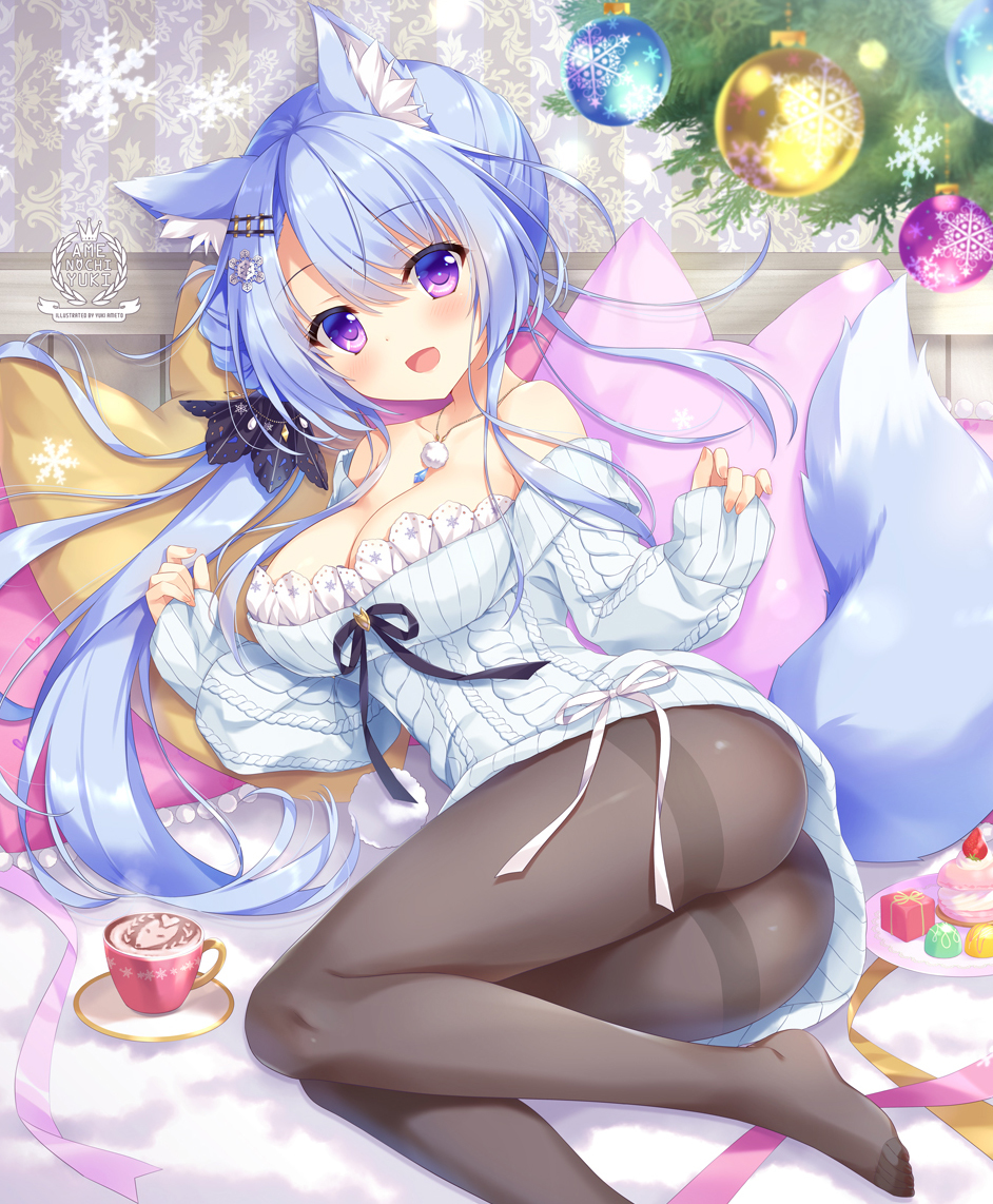 This is a pixiv picture whose title is キツネさんの休日❄.
