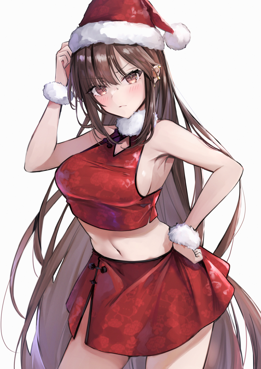 This is a pixiv picture whose title is チャイナサンタ虞美人さん.