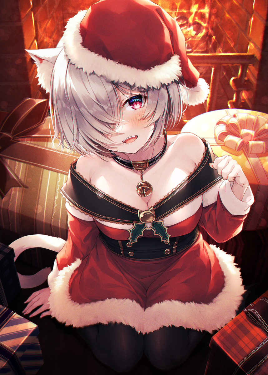 This is a pixiv picture whose title is クリスマスくおんちゃん2021.