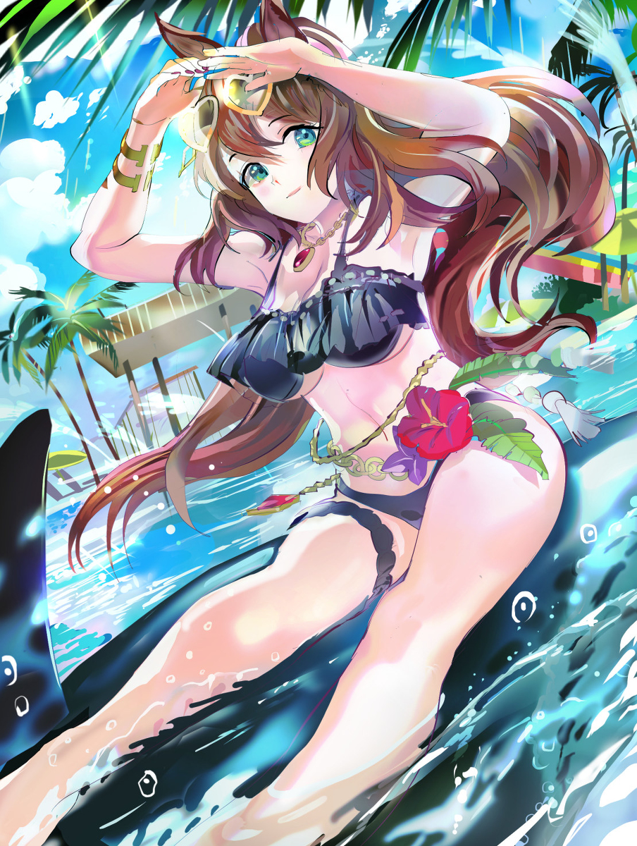 This is a pixiv picture whose title is 水着マルゼン.