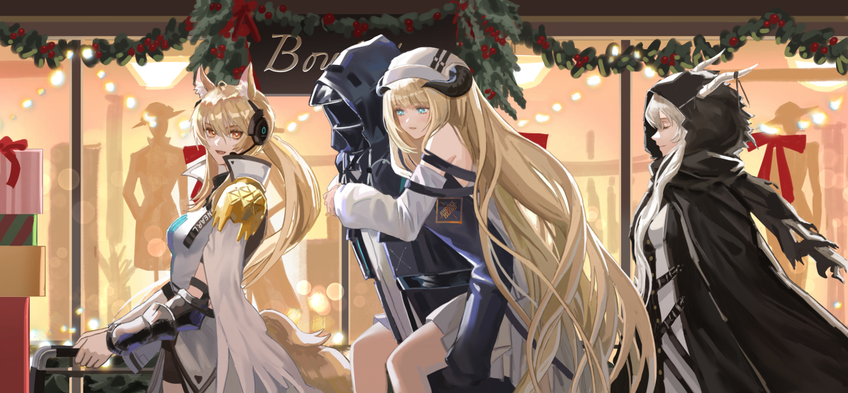 This is a pixiv picture whose title is 使徒と一緒に過ごすクリスマスイブ.