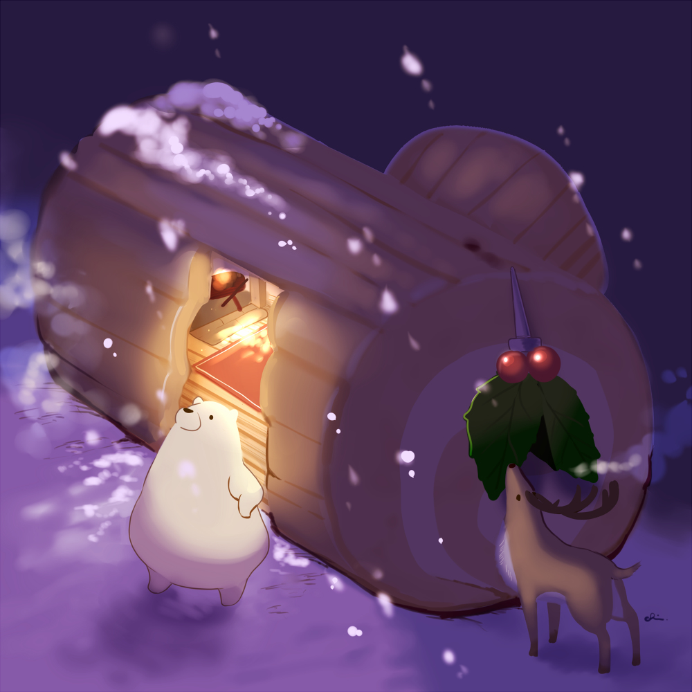 This is a pixiv picture whose title is ブッシュドノエルハウス.