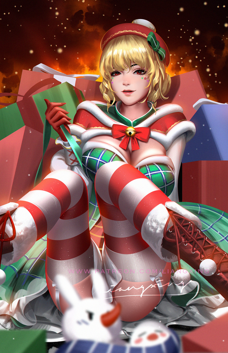 This is a pixiv picture whose title is Christmas DVA.