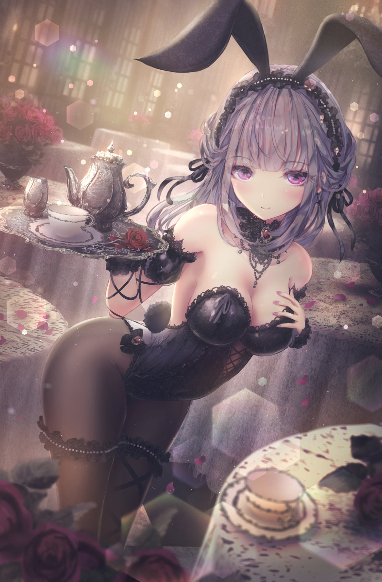 This is a pixiv picture whose title is ゴシックバニー.