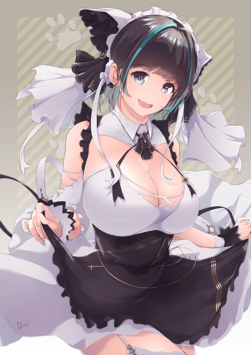 This is a pixiv picture whose title is 妄想 チェシャー【アズールレーン】.