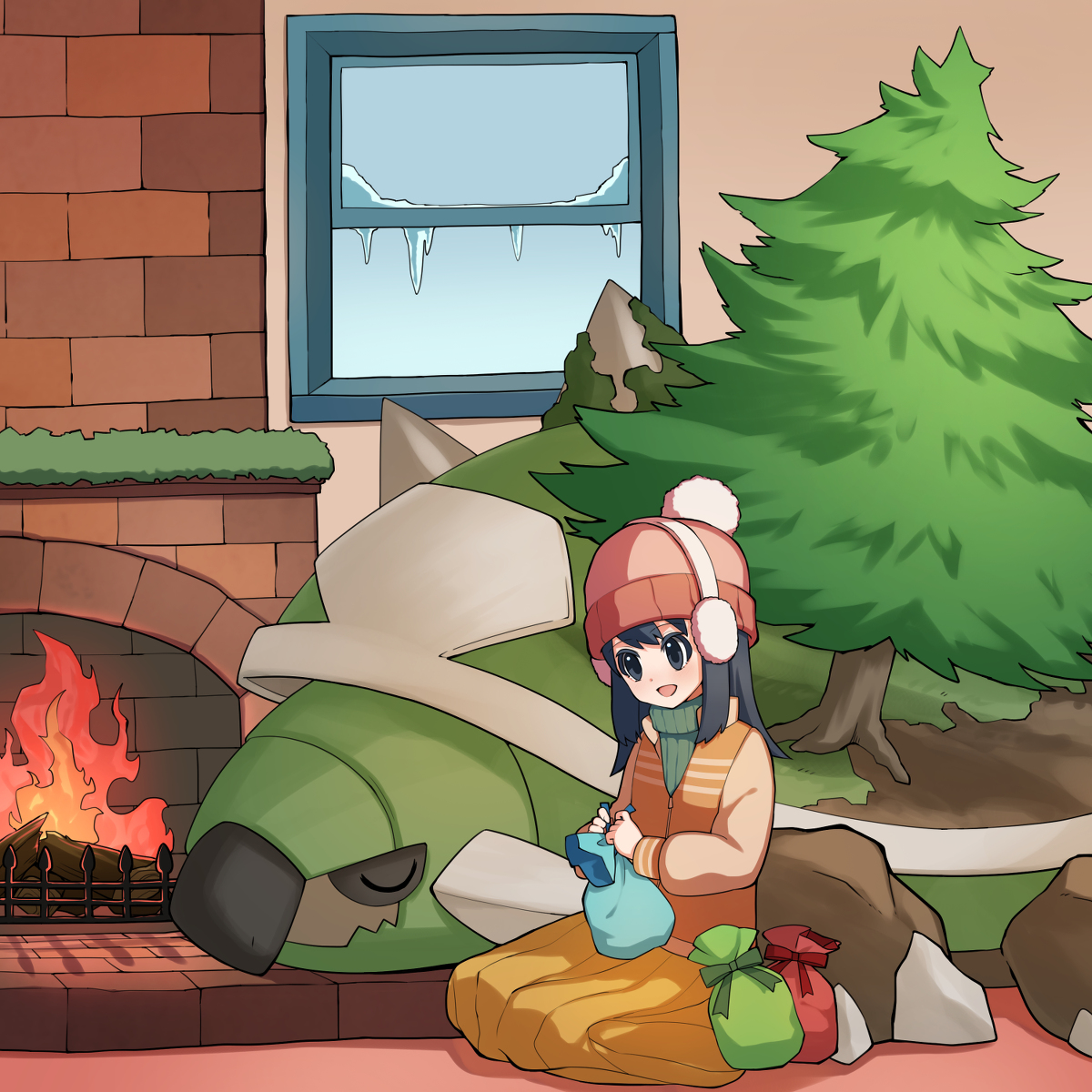 This is a pixiv picture whose title is ヒカリちゃんのクリスマス準備.