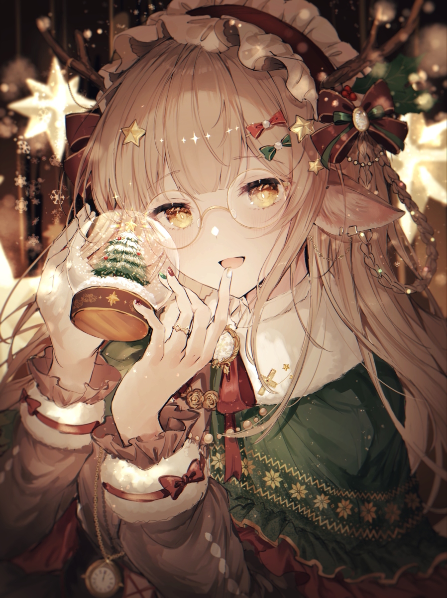 This is a pixiv picture whose title is 🎄.