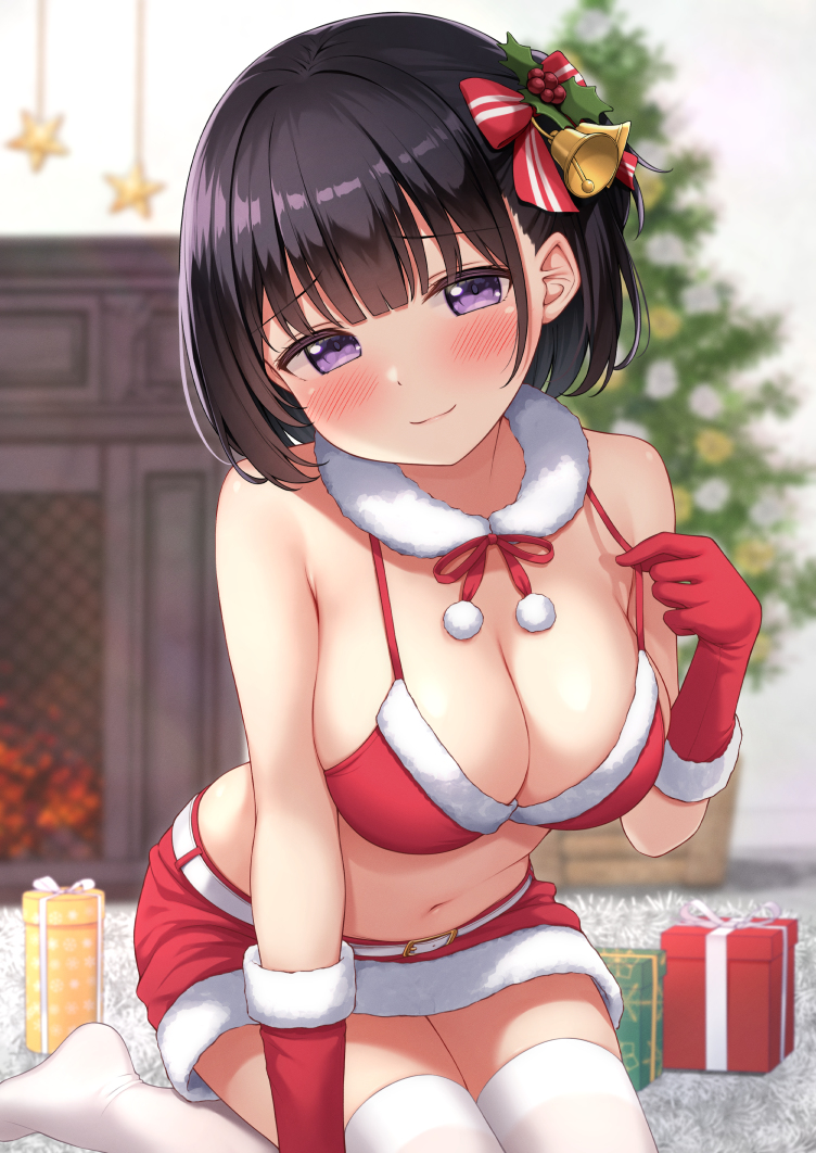 This is a pixiv picture whose title is （クリスマスパーティー）する…？.