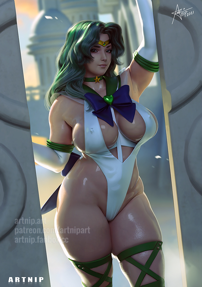 This is a pixiv picture whose title is Sailor Neptune.