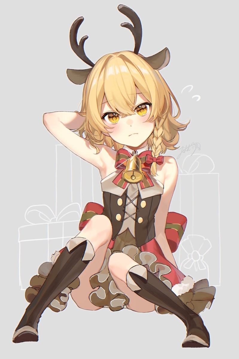 This is a pixiv picture whose title is トナカイ魔理沙.