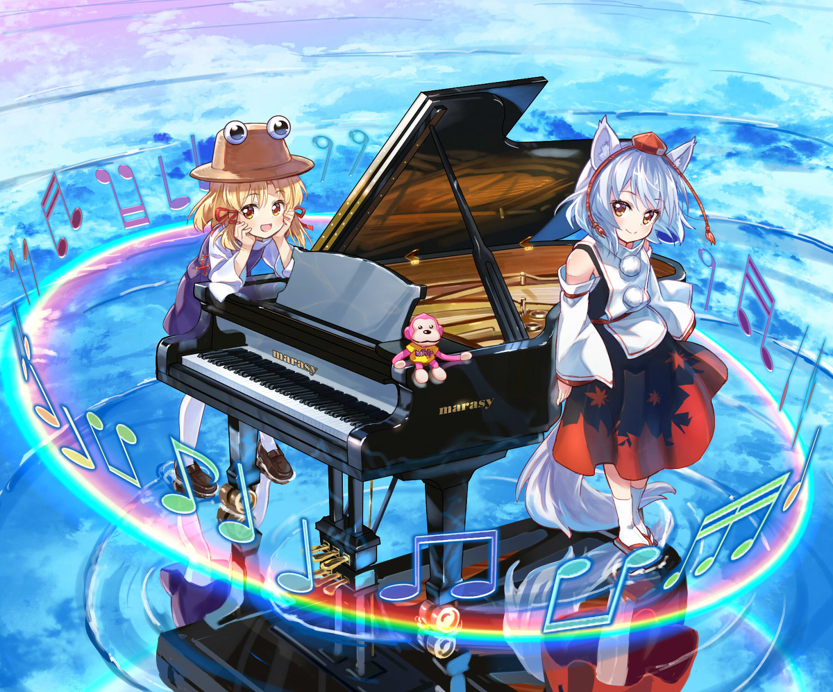 This is a pixiv picture whose title is 幻想遊戯 Piano Collection.