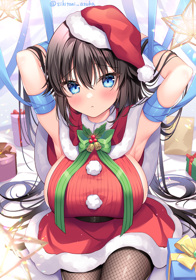 This is a pixiv picture whose title is 幼馴染ちゃんとクリスマス.
